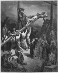 Die Errichtung des Kreuzes